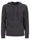 Mc2 Saint Barth Wilbur - Merino Wool Hooded Jumper In Gray