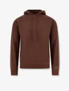Mc2 Saint Barth Willbur Wool Hooded Sweater In Brown