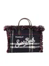Mc2 Saint Barth Colette Tartan-pattern Tote Bag In Multi