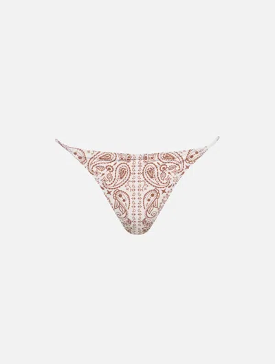 Mc2 Saint Barth Woman Bandanna Cheeky Swim Briefs Jodene In White