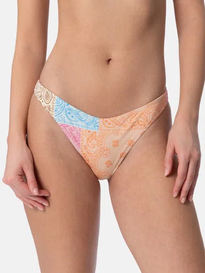 Mc2 Saint Barth Woman Bandanna Cheeky Swim Briefs Naomi In Multicolor