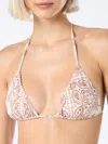Mc2 Saint Barth Woman Bandanna Triangle Top Swimsuit Leah In White