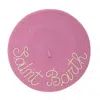 Mc2 Saint Barth Woman Basque With Saint Barth Embroidery Leontine Vintage Special Edition In Pink