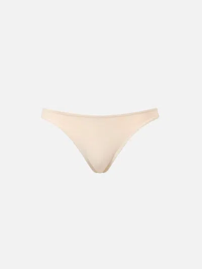 Mc2 Saint Barth Woman Beige Cheeky Swim Briefs Naomi In White