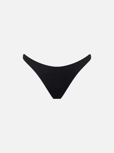 MC2 SAINT BARTH WOMAN BLACK CHEEKY SWIM BRIEFS
