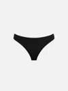 Mc2 Saint Barth Woman Black Crinkle Cheeky Swim Briefs Naomi In Black