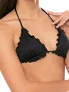 Mc2 Saint Barth Sagittarius Bkini Top With Lurex Effect In Black