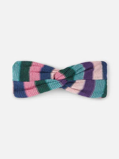 Mc2 Saint Barth Woman Blue Chevron Hairband In Purple