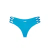Mc2 Saint Barth Woman Bluette Swim Briefs With Sides Bands In Blue