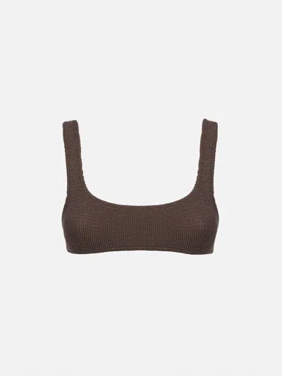Mc2 Saint Barth Woman Brown Classic Crinkle Bralette Naima