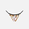 Mc2 Saint Barth Woman Cheeky Swim Briefs Jodene With Aztech Print In White