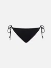 Mc2 Saint Barth Woman Classic Swim Briefs Virgo With Rhinestones In Black