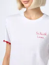 Mc2 Saint Barth Emilie Cotton T-shirt In White