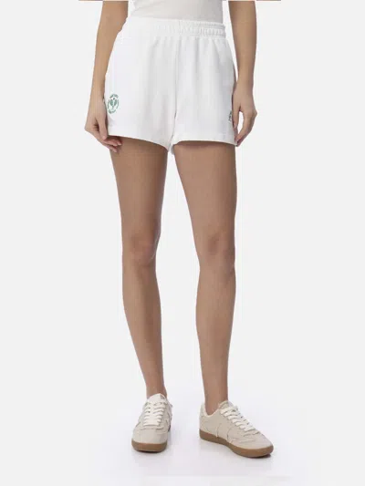 Mc2 Saint Barth Woman Cotton Pull Up Shorts Cate Australian Brand Special Edition In White