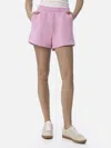 Mc2 Saint Barth Woman Cotton Pull Up Shorts Cate In Pink