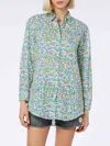 Mc2 Saint Barth Camicia Brigitte Con Stampa Fiori In Green