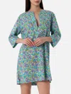 Mc2 Saint Barth Woman Cotton Tunic Dress Macha In Green