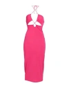 Mc2 Saint Barth Woman Cover-up Fuchsia Size L Viscose, Elastane In Pink