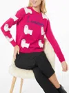 Mc2 Saint Barth Wool-blend Jumper With Embroidery In Pink