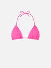 Mc2 Saint Barth Woman Fuchsia Triangle Top In Pink