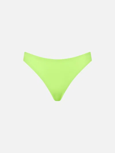 Mc2 Saint Barth Woman Fluo Yellow Cheeky Swim Briefs