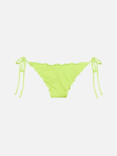 Mc2 Saint Barth Woman Fluo Yellow Cheeky Swim Briefs Miami
