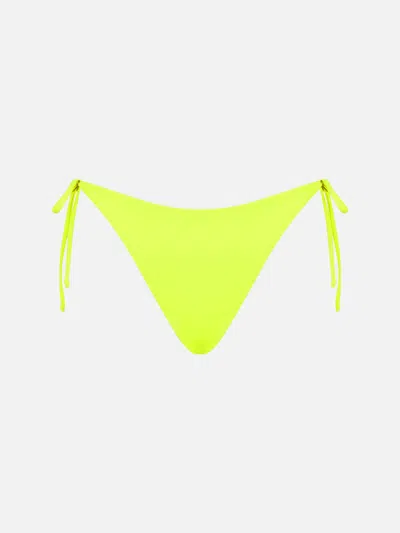 Mc2 Saint Barth Woman Fluo Yellow Swim Briefs