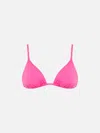 Mc2 Saint Barth Leah Triangle Bikini Top In Pink