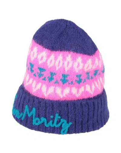 Mc2 Saint Barth Woman Hat Purple Size Onesize Acrylic, Polyamide, Alpaca Wool