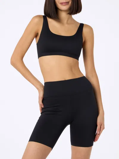 MC2 SAINT BARTH WOMAN HEATSEALED FITNESS SHORTS FAWN