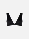 Mc2 Saint Barth Woman Heatsealed Scooped Beach Top Ofelia In Black