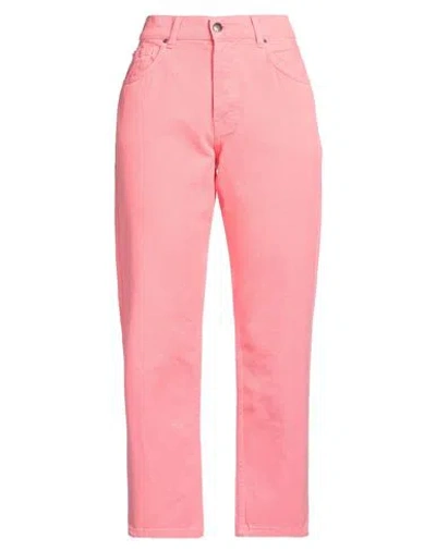 Mc2 Saint Barth Woman Jeans Fuchsia Size S Cotton