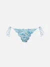 Mc2 Saint Barth Woman Joanna Luise Cheeky Swim Briefs Miami Made With Liberty Fabric In White