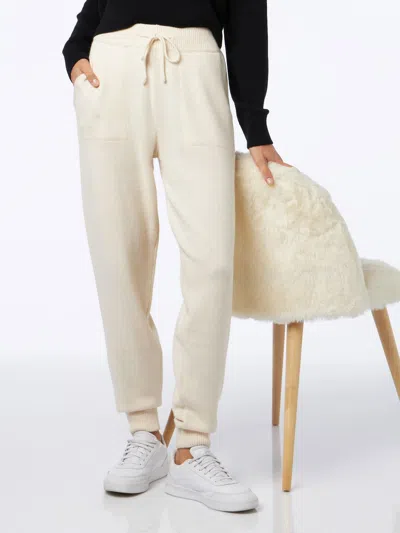 Mc2 Saint Barth Woman Knitted Off White Jogger Pants