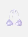 MC2 SAINT BARTH WOMAN LAMINA LILAC TRIANGLE BEACH TOP SAGITTARIUS
