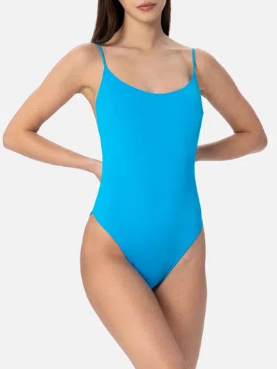 Mc2 Saint Barth Woman Light Blue One-piece Swimsuit Cecille