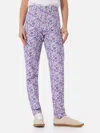 Mc2 Saint Barth Woman Lilac Betsy Print Denim Belleville Made With Liberty Fabric In Lilac
