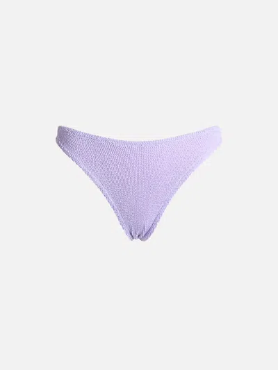Mc2 Saint Barth Woman Lilac Classic Crinkle Swim Briefs Elise In Pink