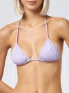 Mc2 Saint Barth Woman Lilac Classic Triangle Top Swimsuit Nilly In Pink