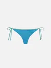 Mc2 Saint Barth Woman Lurex Cheeky Swim Briefs Virgo In Sky