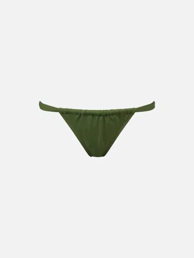 Mc2 Saint Barth Woman Military Green Cheekiest Swim Briefs Noelle