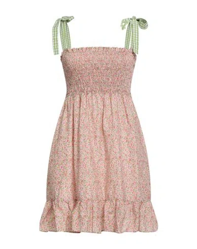 Mc2 Saint Barth Woman Mini Dress Pink Size M Cotton