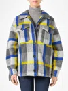 Mc2 Saint Barth Woman Overshirt With Fringe In Multicolor