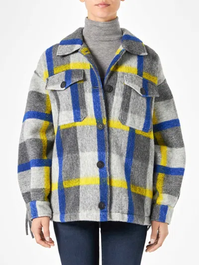 Mc2 Saint Barth Woman Overshirt With Fringe In Multicolor