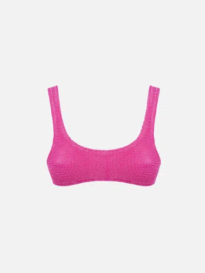 Mc2 Saint Barth Woman Pink Classic Crinkle Bralette Naima
