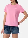 Mc2 Saint Barth Woman Pink Cotton Jersey Crewneck T-shirt Emilie In Pink