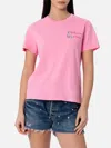 Mc2 Saint Barth Embroidered-motif Cotton T-shirt In Pink