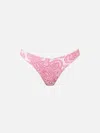 Mc2 Saint Barth Woman Pink Paisley Classic Swim Briefs Lido In Pink