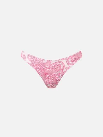 Mc2 Saint Barth Woman Pink Paisley Classic Swim Briefs Lido