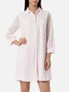 Mc2 Saint Barth Woman Pink Sangallo Shirt Mini Dress In Pink